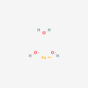 molecular formula FeH4O3 B14245578 Iron(2+);dihydroxide;hydrate CAS No. 50599-28-5