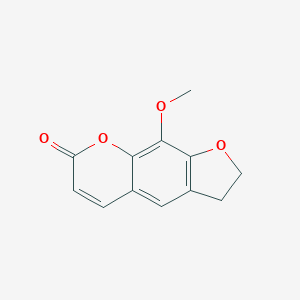 molecular formula C12H10O4 B142456 7H-Furo[3,2-g][1]benzopyran-7-one, 2,3-dihydro-9-methoxy- CAS No. 3779-03-1