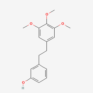 molecular formula C17H20O4 B14245619 Phenol, 3-[2-(3,4,5-trimethoxyphenyl)ethyl]- CAS No. 261526-94-7