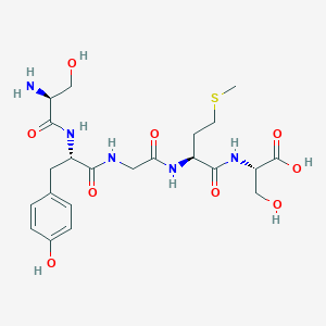 molecular formula C22H33N5O9S B14245631 L-Serine, L-seryl-L-tyrosylglycyl-L-methionyl- CAS No. 328405-19-2