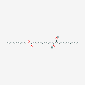 molecular formula C26H52O4 B14245690 Octadecanoic acid, 9,10-dihydroxy-, octyl ester CAS No. 289660-66-8