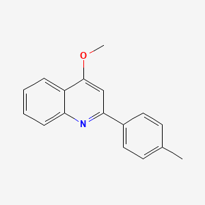 molecular formula C17H15NO B14245698 4-Methoxy-2-(4-methylphenyl)quinoline CAS No. 219850-90-5