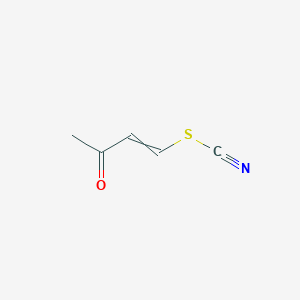 molecular formula C5H5NOS B14245713 3-Oxobut-1-en-1-yl thiocyanate CAS No. 408533-13-1
