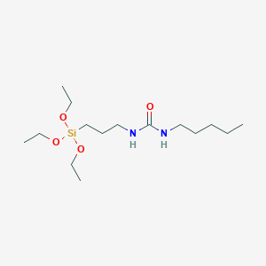 molecular formula C15H34N2O4Si B14245748 N-Pentyl-N'-[3-(triethoxysilyl)propyl]urea CAS No. 390777-09-0