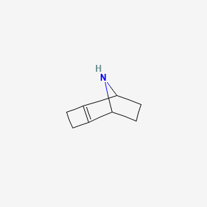 molecular formula C8H11N B14245763 9-Azatricyclo[4.2.1.0~2,5~]non-2(5)-ene CAS No. 502430-90-2
