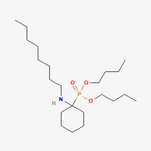 molecular formula C22H46NO3P B14245767 Phosphonic acid, [1-(octylamino)cyclohexyl]-, dibutyl ester CAS No. 335282-12-7