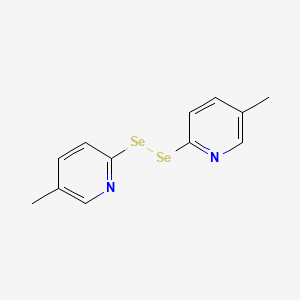 molecular formula C12H12N2Se2 B14245996 Pyridine, 2,2'-diselenobis[5-methyl- CAS No. 496043-96-0