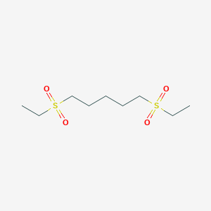 molecular formula C9H20O4S2 B14246001 Pentane, 1,5-bis(ethylsulfonyl)- CAS No. 501673-23-0