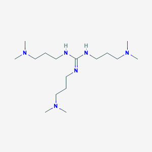 molecular formula C16H38N6 B14246032 N,N',N''-Tris[3-(dimethylamino)propyl]guanidine CAS No. 502501-74-8