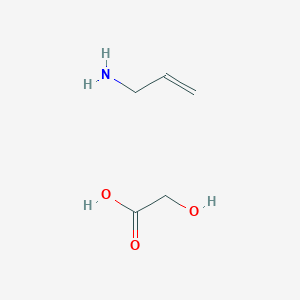 molecular formula C5H11NO3 B14246037 Hydroxyacetic acid--prop-2-en-1-amine (1/1) CAS No. 390772-25-5