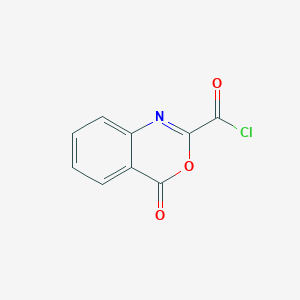 molecular formula C9H4ClNO3 B14246046 4-Oxo-4H-3,1-benzoxazine-2-carbonyl chloride CAS No. 344413-46-3