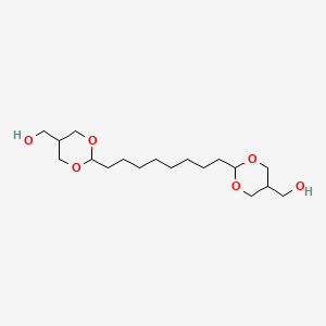 molecular formula C18H34O6 B14246064 [Octane-1,8-diyldi(1,3-dioxane-2,5-diyl)]dimethanol CAS No. 351354-35-3