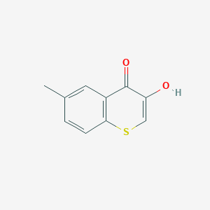 molecular formula C10H8O2S B14246090 3-Hydroxy-6-methyl-4H-1-benzothiopyran-4-one CAS No. 369373-30-8