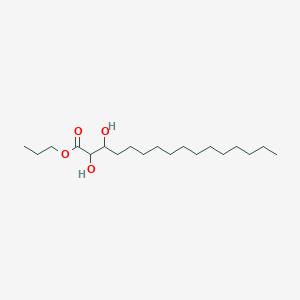 molecular formula C19H38O4 B14246129 Propyl 2,3-dihydroxyhexadecanoate CAS No. 405089-06-7