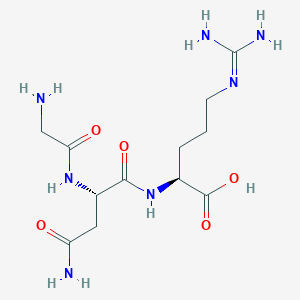 molecular formula C12H23N7O5 B14246146 Gly-Asn-Arg CAS No. 457661-62-0