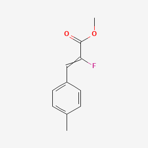 molecular formula C11H11FO2 B14246181 Methyl 2-fluoro-3-(4-methylphenyl)prop-2-enoate CAS No. 188941-01-7