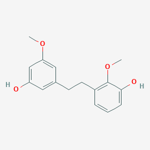 molecular formula C16H18O4 B14246207 3-[2-(3-Hydroxy-5-methoxyphenyl)ethyl]-2-methoxyphenol CAS No. 439900-95-5