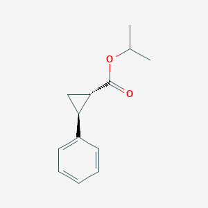 molecular formula C13H16O2 B14246217 propan-2-yl (1S,2S)-2-phenylcyclopropane-1-carboxylate CAS No. 474955-37-8