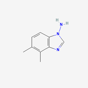 molecular formula C9H11N3 B14246265 4,5-Dimethyl-1H-benzimidazol-1-amine CAS No. 344754-42-3