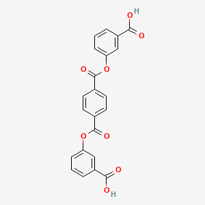 molecular formula C22H14O8 B14246311 3,3'-[1,4-Phenylenebis(carbonyloxy)]dibenzoic acid CAS No. 186798-53-8