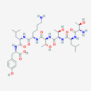 molecular formula C39H66N8O12 B14246319 L-Threonyl-L-leucyl-L-threonyl-L-threonyl-L-lysyl-L-leucyl-L-tyrosine CAS No. 496051-68-4