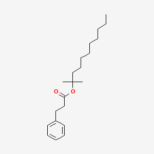 molecular formula C21H34O2 B14246353 Benzenepropanoic acid, 1,1-dimethyldecyl ester CAS No. 434935-66-7
