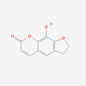 B142464 2,3-Dihydro-9-hydroxy-7H-furo[3,2-g][1]benzopyran-7-one CAS No. 68123-30-8