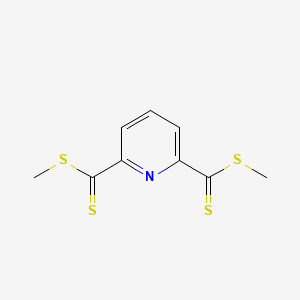 molecular formula C9H9NS4 B14246416 Dimethyl pyridine-2,6-dicarbodithioate CAS No. 420134-12-9