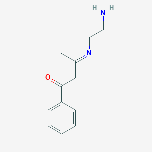 molecular formula C12H16N2O B14246429 (3E)-3-[(2-Aminoethyl)imino]-1-phenylbutan-1-one CAS No. 188524-17-6