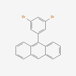 molecular formula C20H12Br2 B14246444 9-(3,5-Dibromophenyl)anthracene CAS No. 349666-30-4