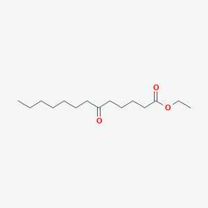 molecular formula C15H28O3 B14246453 Ethyl 6-oxotridecanoate 