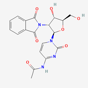 molecular formula C19H18N4O7 B14246510 N-[1-[(2R,3R,4S,5R)-3-(1,3-dioxoisoindol-2-yl)-4-hydroxy-5-(hydroxymethyl)oxolan-2-yl]-2-oxopyrimidin-4-yl]acetamide CAS No. 401812-87-1