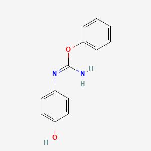 molecular formula C13H12N2O2 B14246513 phenyl N'-(4-hydroxyphenyl)carbamimidate CAS No. 185145-38-4
