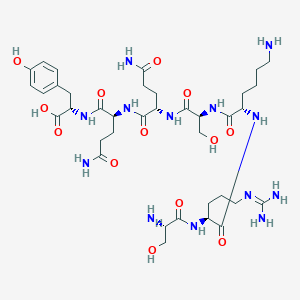 molecular formula C37H61N13O13 B14246568 L-Tyrosine, L-seryl-L-arginyl-L-lysyl-L-seryl-L-glutaminyl-L-glutaminyl- CAS No. 199334-54-8
