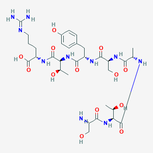 molecular formula C32H52N10O13 B14246590 L-Arginine, L-seryl-L-threonyl-L-alanyl-L-seryl-L-tyrosyl-L-threonyl- CAS No. 518997-21-2