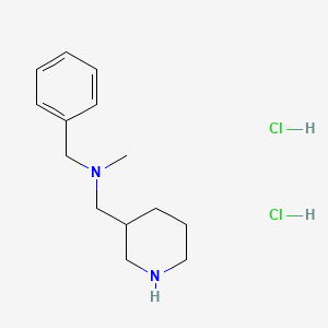 molecular formula C14H24Cl2N2 B1424661 N-Benzyl-N-methyl-1-(piperidin-3-yl)methanamine dihydrochloride CAS No. 1211499-03-4