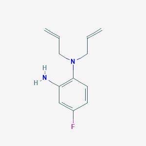 molecular formula C12H15FN2 B1424672 N~1~,N~1~-Diallyl-4-fluoro-1,2-benzenediamine CAS No. 1219979-88-0