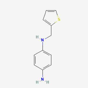 molecular formula C11H12N2S B14246726 N~1~-[(Thiophen-2-yl)methyl]benzene-1,4-diamine CAS No. 402559-76-6