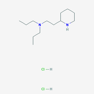 molecular formula C13H30Cl2N2 B1424691 N-(2-(Piperidin-2-yl)ethyl)-N-propylpropan-1-amine dihydrochloride CAS No. 1219963-94-6