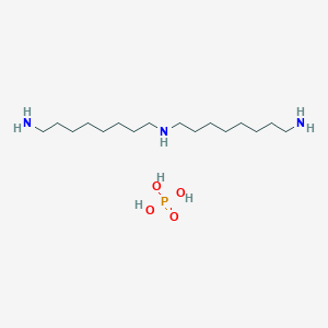 molecular formula C16H40N3O4P B14246917 N'-(8-aminooctyl)octane-1,8-diamine;phosphoric acid CAS No. 185064-49-7