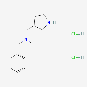 molecular formula C13H21ClN2 B1424695 N-Benzyl-N-methyl-1-(pyrrolidin-3-yl)methanamine dihydrochloride CAS No. 1219960-35-6