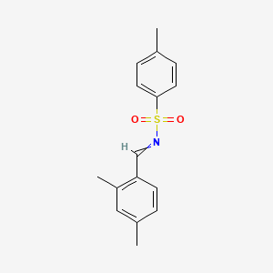 molecular formula C16H17NO2S B14246969 N-[(2,4-Dimethylphenyl)methylidene]-4-methylbenzene-1-sulfonamide CAS No. 440084-65-1