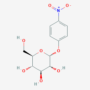molecular formula C12H15NO8 B014247 4-Nitrophenyl alpha-D-glucopyranoside CAS No. 3767-28-0