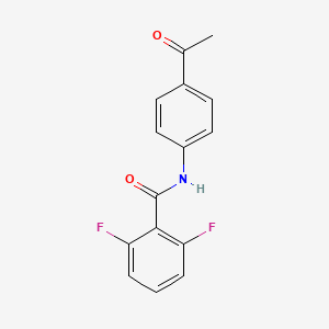 molecular formula C15H11F2NO2 B14247000 N-(4-acetylphenyl)-2,6-difluorobenzamide CAS No. 476277-69-7