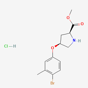 Methyl (2S,4S)-4-(4-bromo-3-methylphenoxy)-2-pyrrolidinecarboxylate hydrochloride