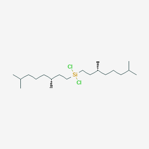 molecular formula C20H42Cl2Si B14247057 Dichlorobis[(3R)-3,7-dimethyloctyl]silane CAS No. 226986-83-0