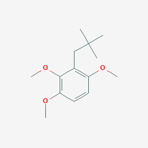 molecular formula C14H22O3 B14247063 Benzene, 2-(2,2-dimethylpropyl)-1,3,4-trimethoxy- CAS No. 211734-41-7