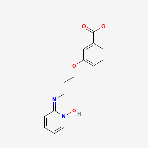 molecular formula C16H18N2O4 B14247083 Methyl 3-{3-[(Z)-(1-hydroxypyridin-2(1H)-ylidene)amino]propoxy}benzoate CAS No. 402477-20-7