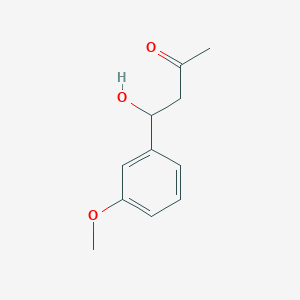 molecular formula C11H14O3 B14247108 4-Hydroxy-4-(3-methoxyphenyl)butan-2-one CAS No. 208641-42-3