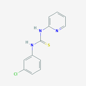 molecular formula C12H10ClN3S B14247110 1-(3-Chlorophenyl)-3-pyridin-2-ylthiourea CAS No. 344254-29-1